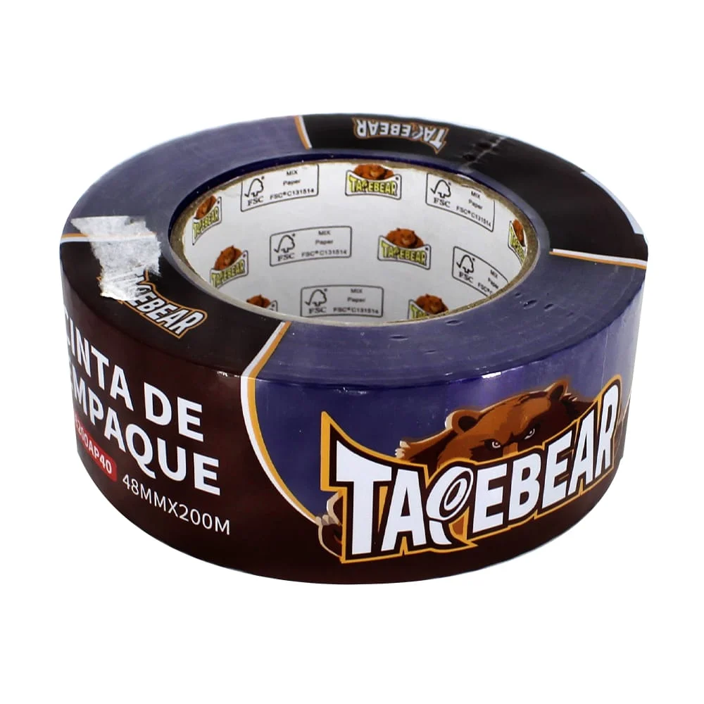 Cinta de empaque azul tapebear con medidas de 48mmx200m / tb-b48200ap40