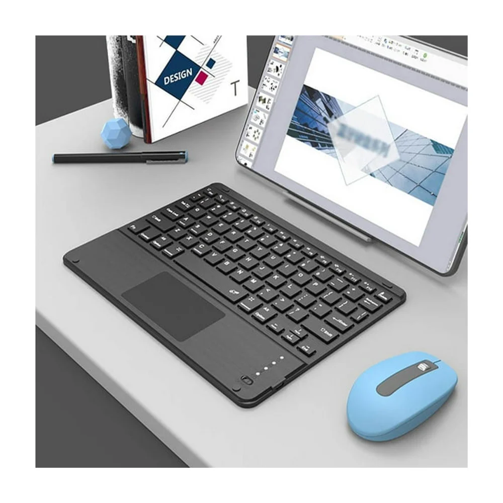 Teclado macaron touch inalámbrico bluetooth 17.5x24.5cm, variedad de colores / bluetooth keyboard