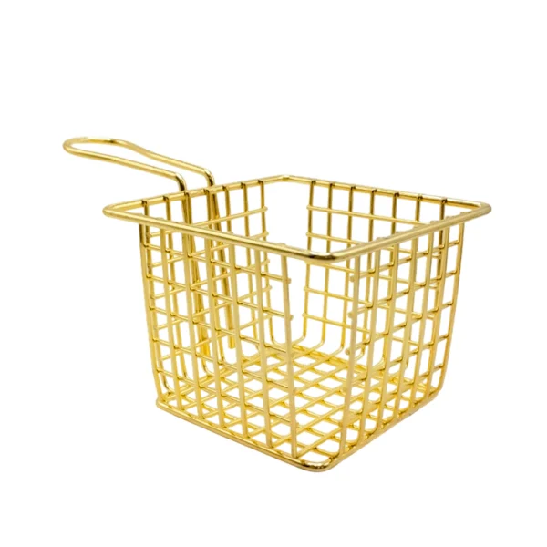 Mini cesta metálica para freidora, 17.5x10x7cm, variedad de colores / ro-tj40 / tj-39 / ro-0154