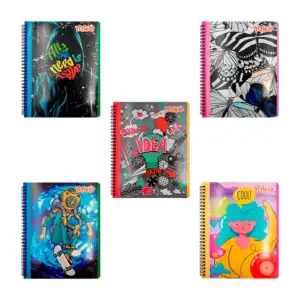 1pza Cuaderno profesional de 70 hojas, de 20x25 cms, hoja rayada y es…
