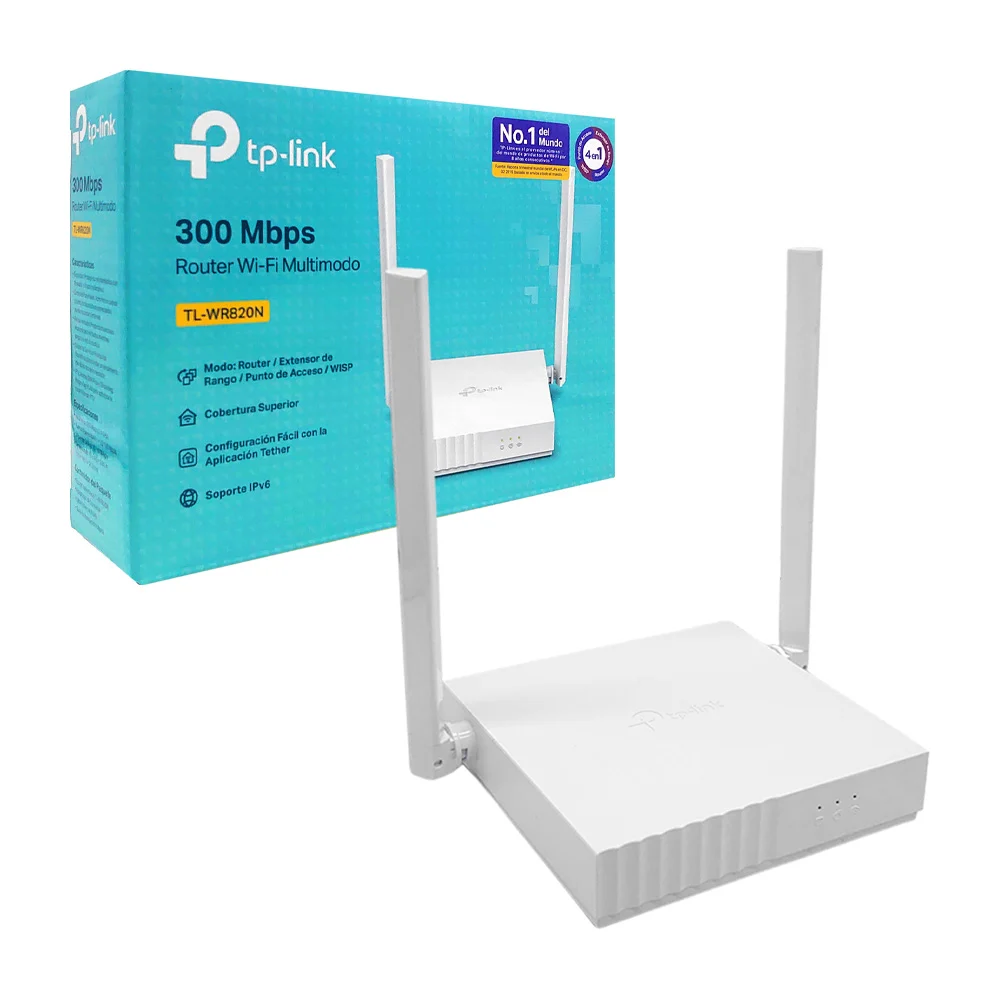 Router wi-fi multimodo tp-link inalámbrico con conexión de 300mbps y 2 antenas / ean-13