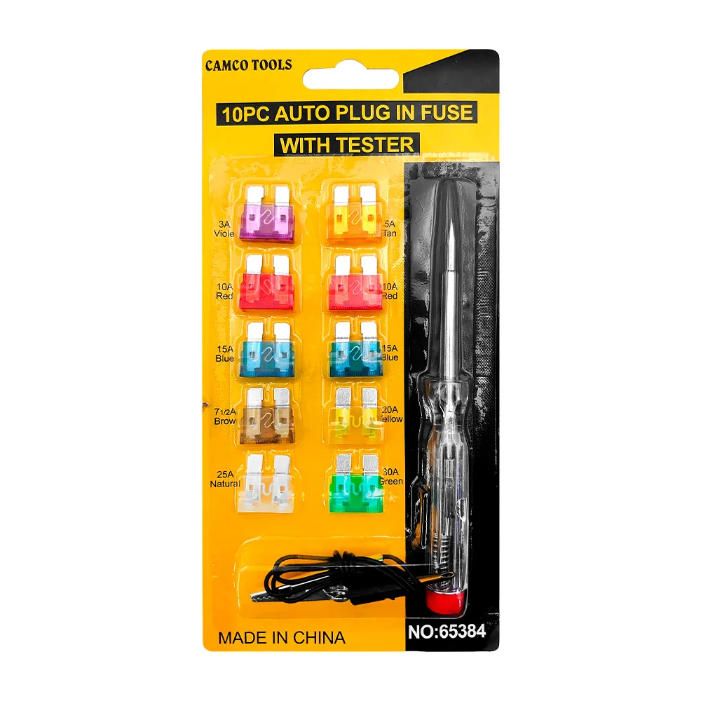 Desarmador, probador de corriente con 10 piezas intercambiables, multifuncional / camco tools / 65384 / tl39753