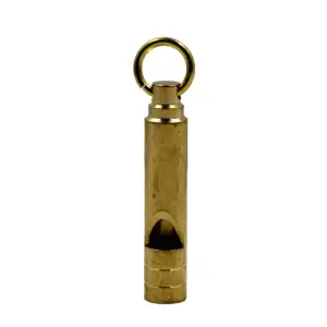 Silbato cilíndrico pequeño de emergencia, 5cm color dorado