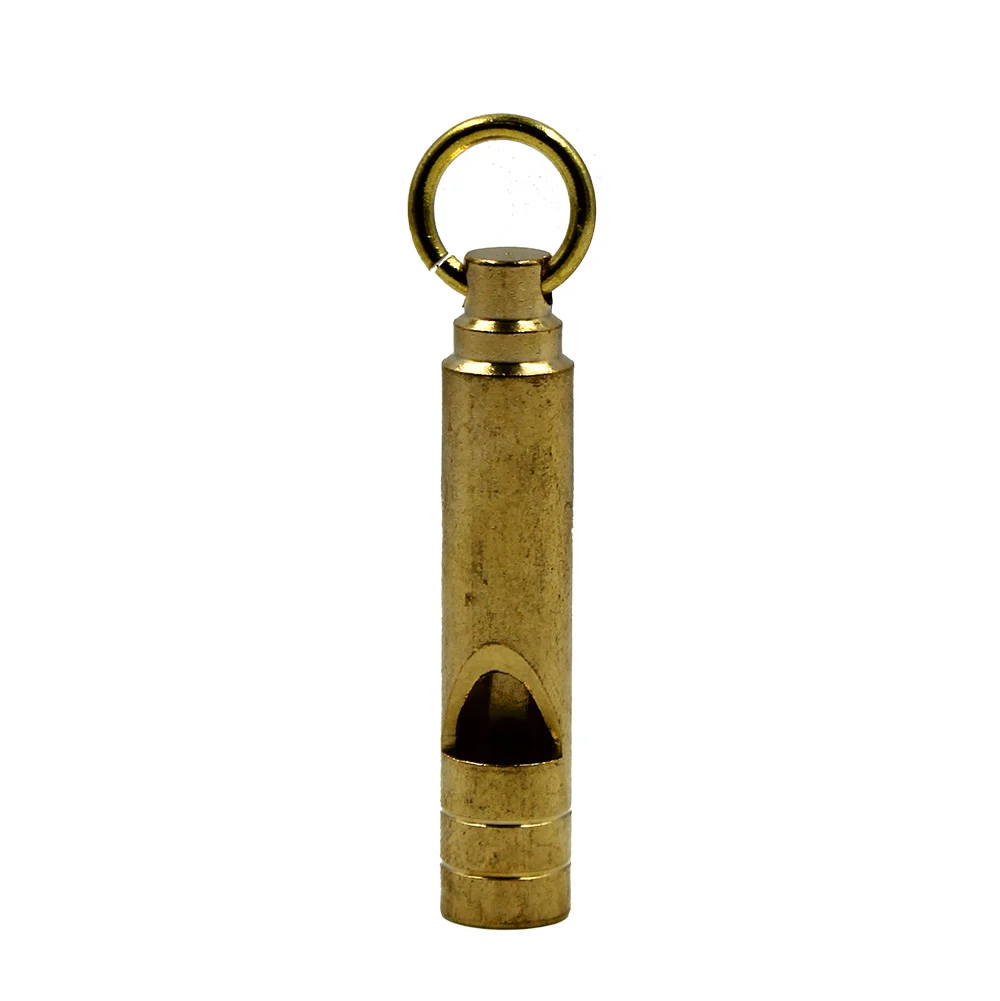 Silbato cilíndrico pequeño de emergencia, 5cm color dorado