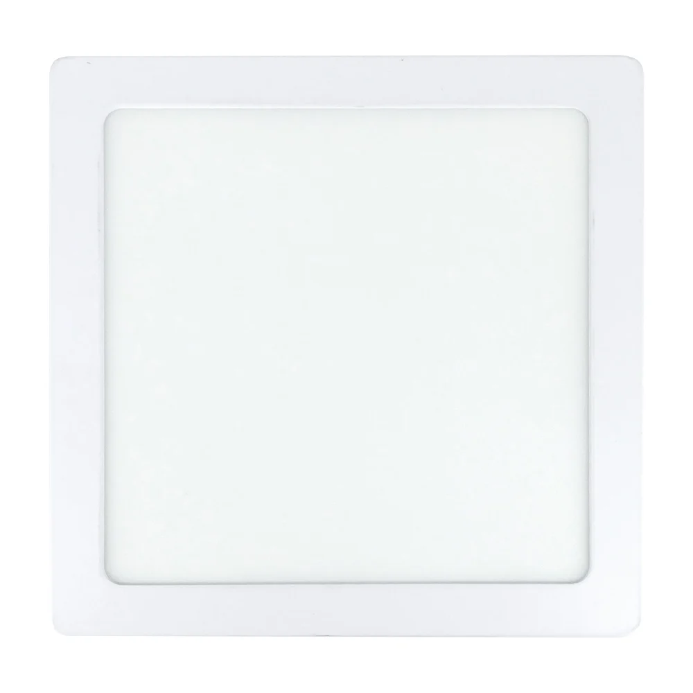 Luminario / lámpara led cuadrada para empotrar con luz cálida de 3000k, 12w y 160x160mm / tianlai / megaluz / tlpf-74 / s62cw12