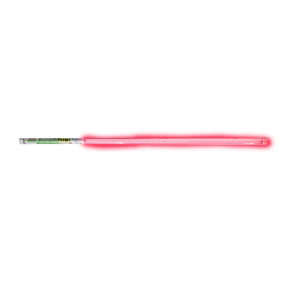 Regleta led media luna tianlai de 1.20mts de luz roja, 21w / tlrg34