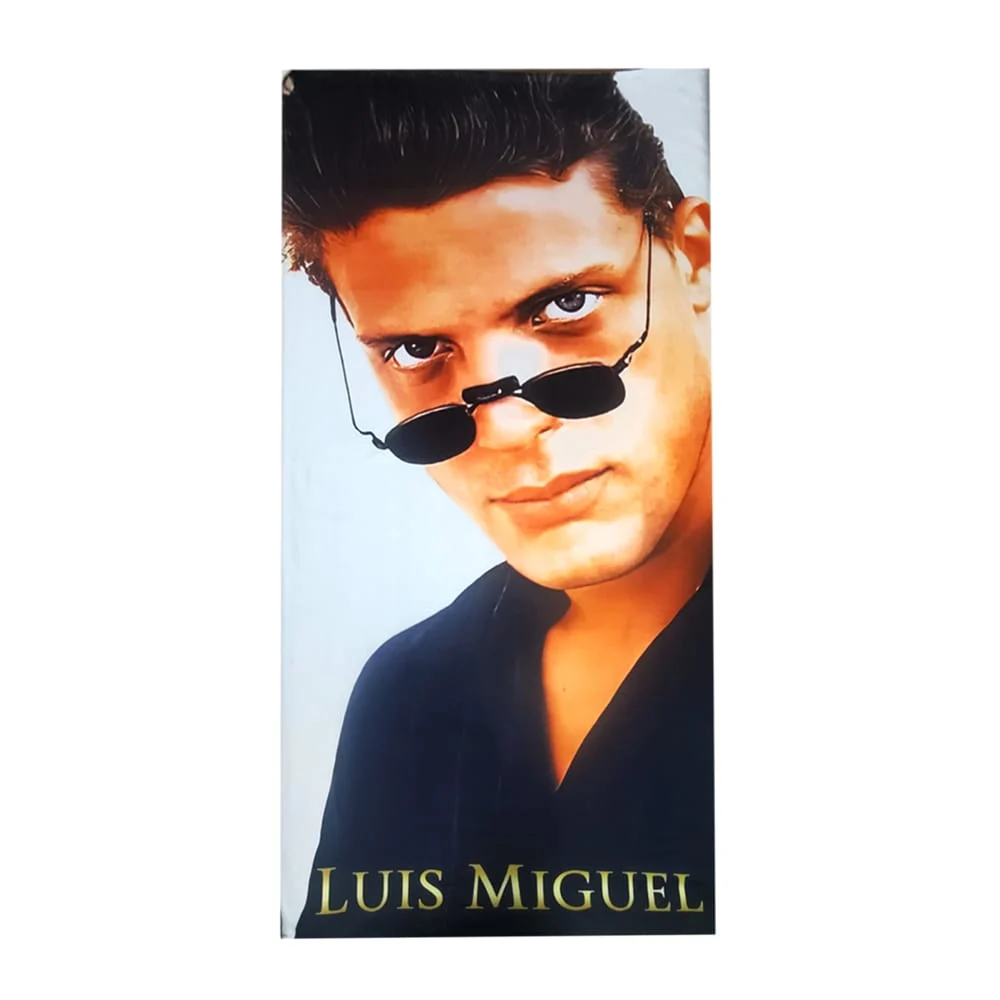 Toalla rectangular multifuncional de microfibra con estampado de luis miguel 75x145cm, variedad de modelos