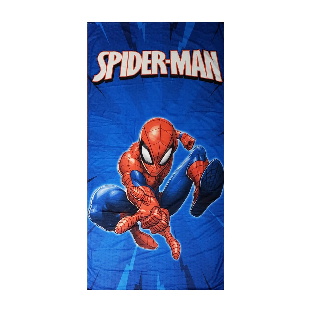 Toalla rectangular multifuncional de microfibra o algodón con estampado de spider-man 80x145cm o 74x147cm, variedad de modelos / spidey