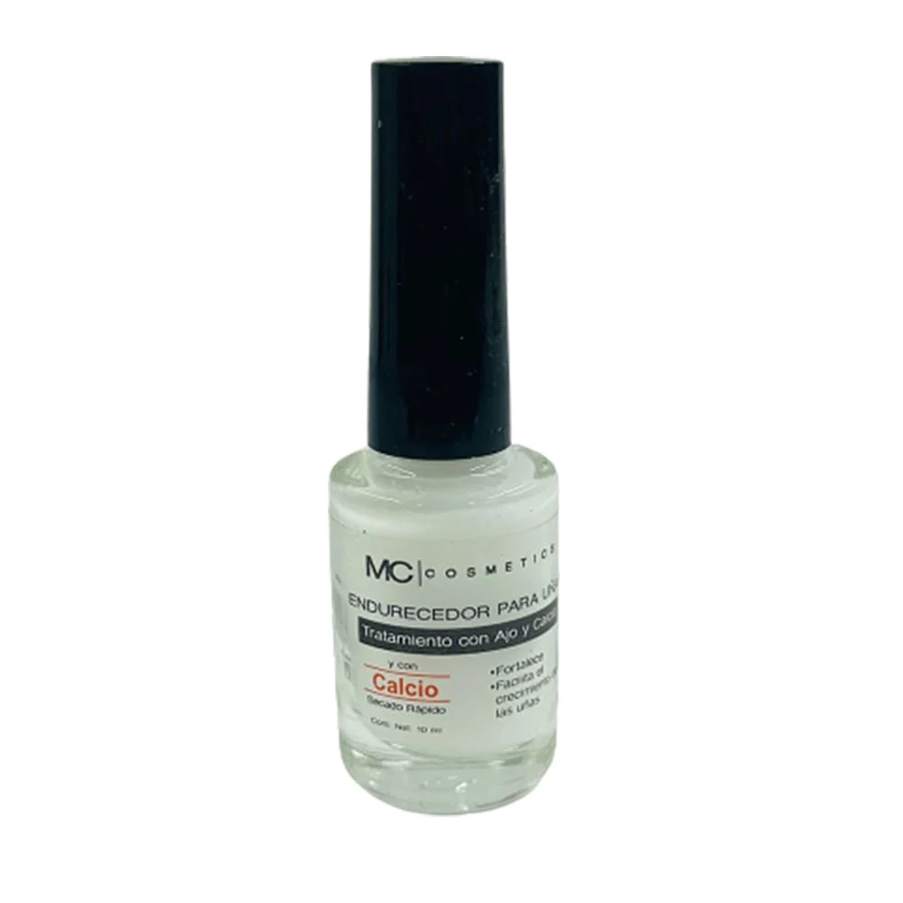 Esmalte endurecedor mc cosmetics / tratamiento con ajo y calcio para las uñas, 10ml / hb101888