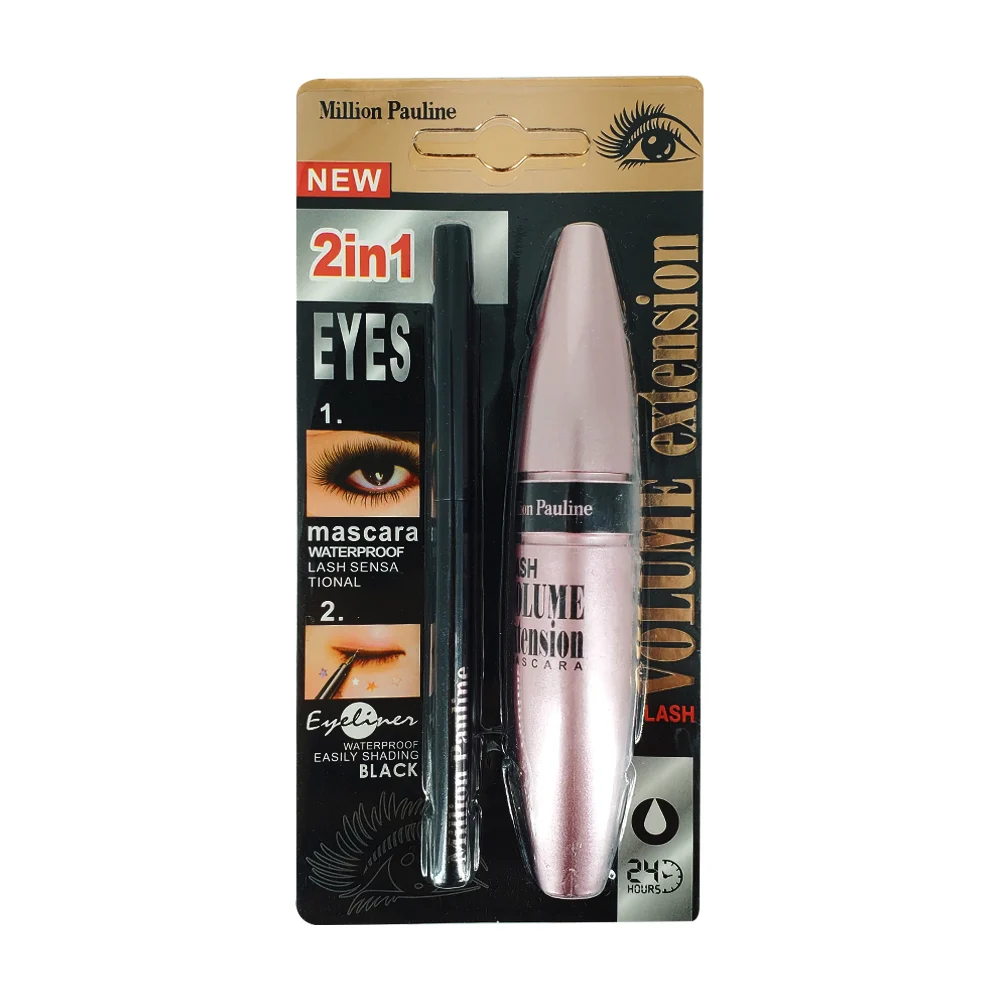 Kit 2 en 1 con rímel máscara para pestañas y delineador para ojos / volume extension / re-4 / jmg-4108