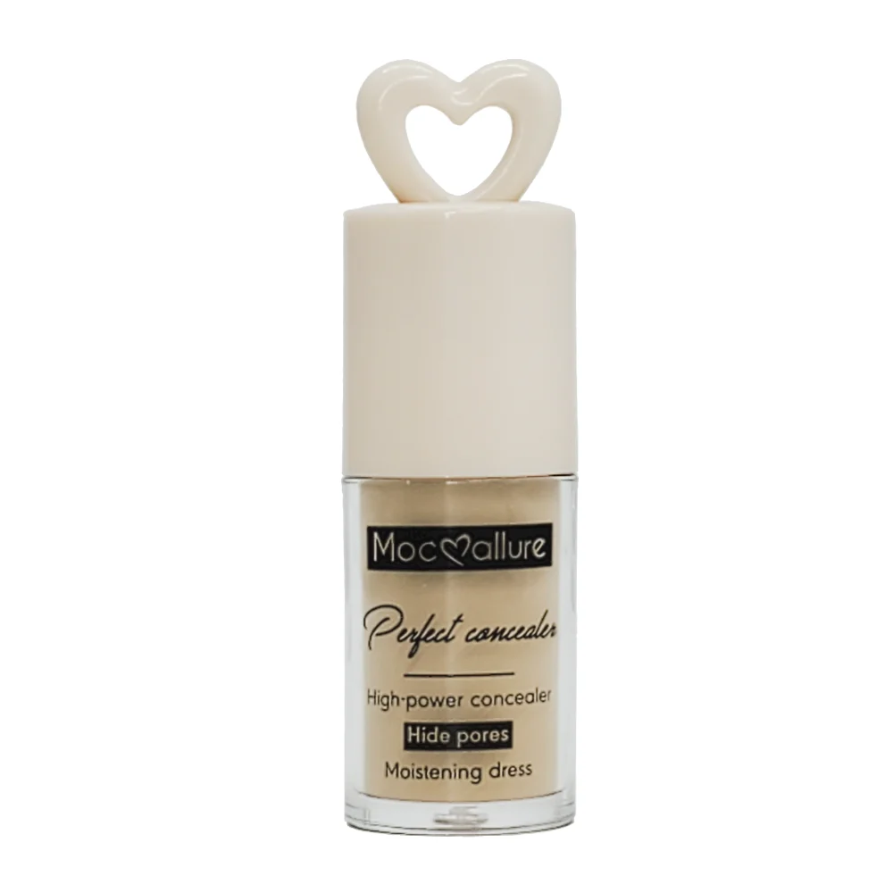 1pza Corrector líquido con brocha aplicadora, variedad de tonos / moc mallure / perfect concealer / ts-312