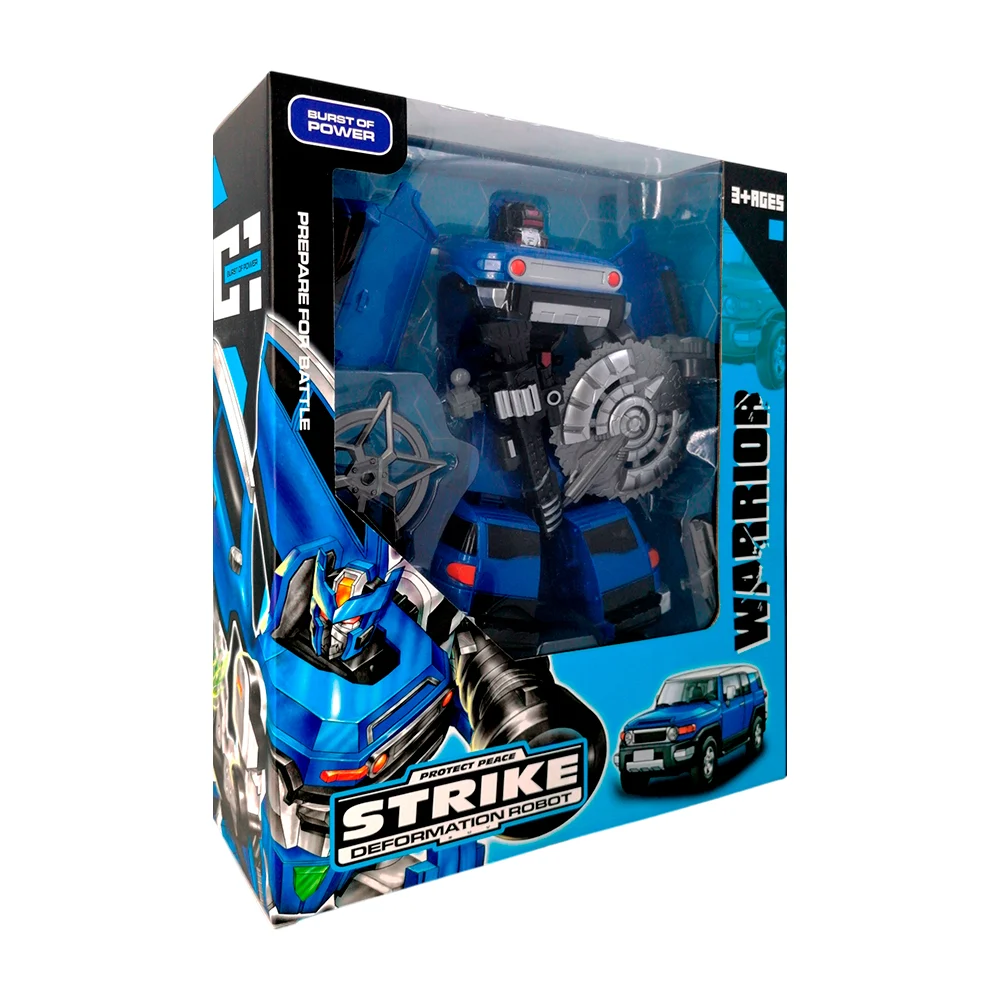 Carro camioneta se transforma en robot, variedad de colores / protect peace strike / ts85871