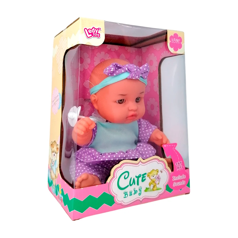 Bebé nenuco de juguete con sonido y chupón, variedad de modelos / cute baby