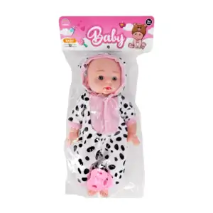 Bebé nenuco de juguete con pijama de vaca, sonido + chupón de plástic…