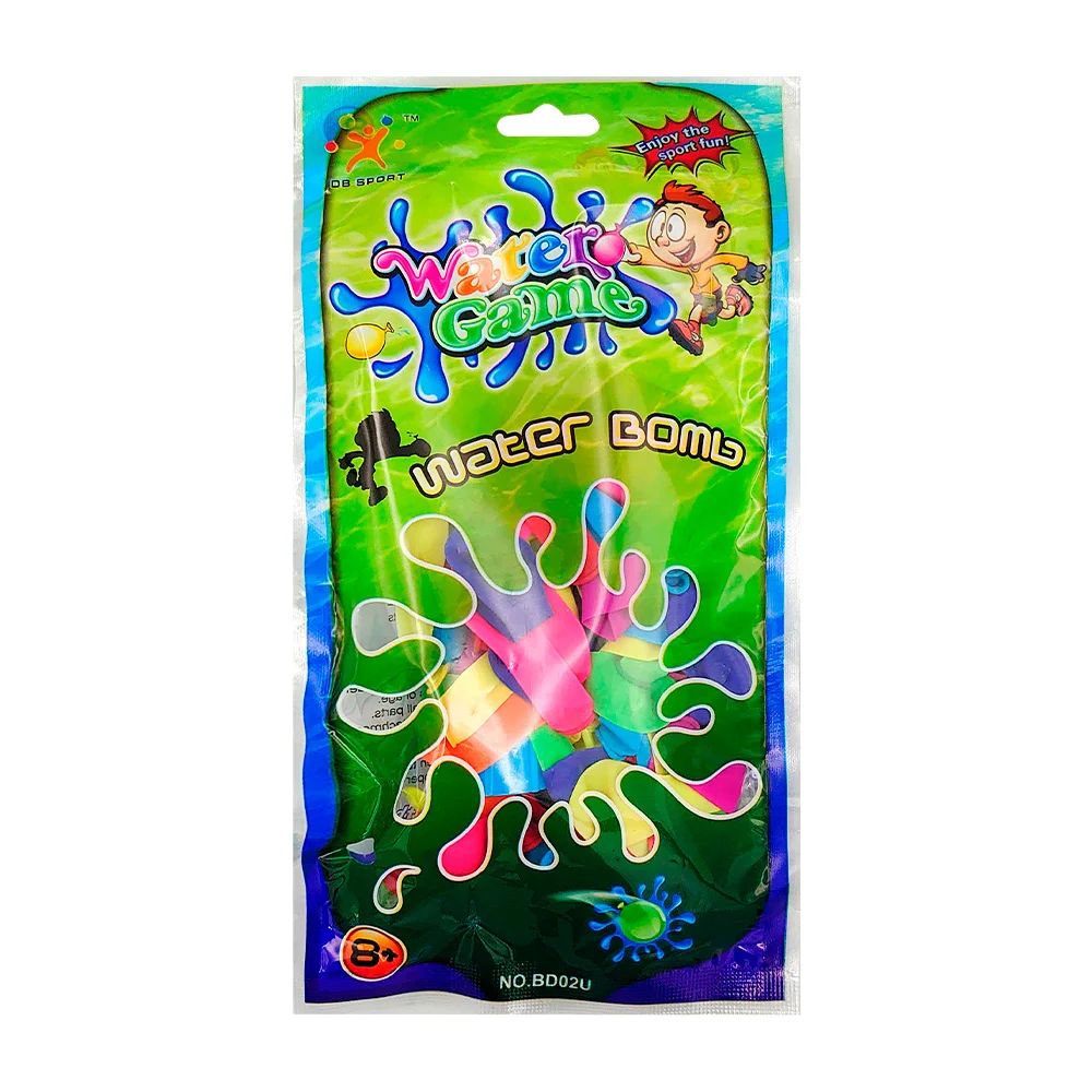 Paquete con mini globos fluorescentes para rellenarlos de agua / water game / tt1186