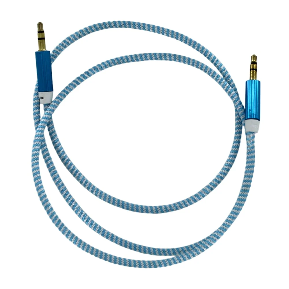 1pza Cable auxiliar de 1m con diseño espiral, variedad de colores /ty-9011