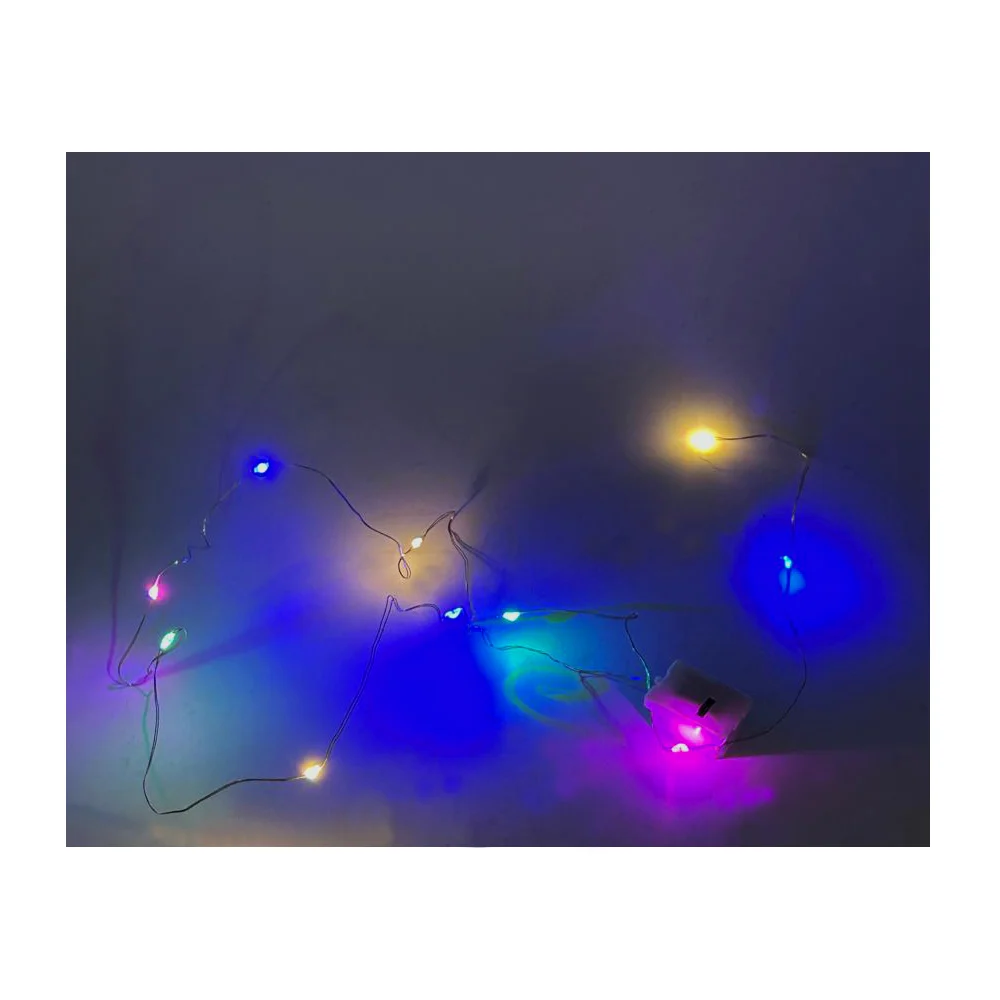 Tira led con luz rgb de alambre de cobre 1m para decoración / tyn-201c