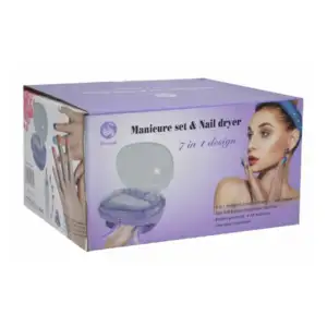 Set de manicura 7 en 1 con cabezales intercambiables y lámpara para u…