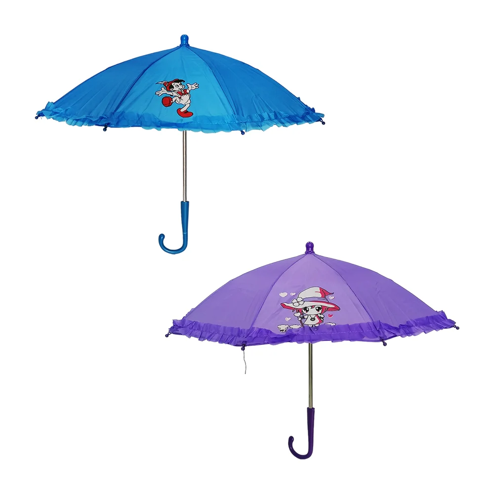 Mini paraguas sombrilla infantil con diseño de personajes animados 30cm, variedad de colores / 150476