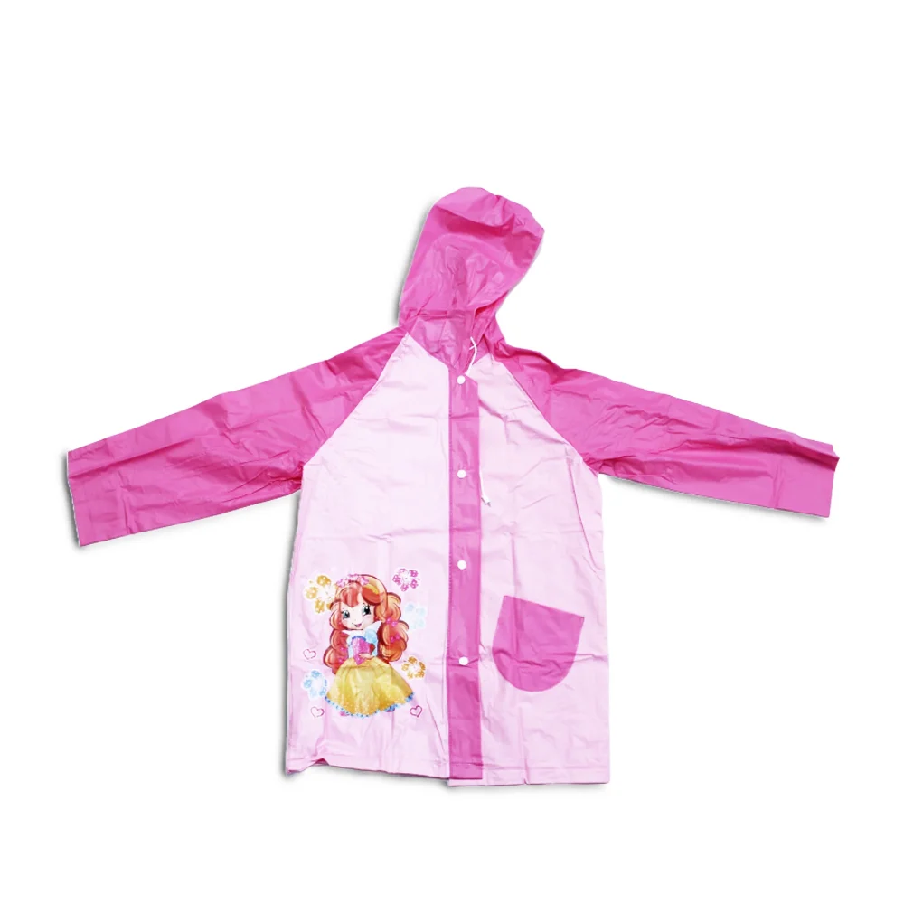 Impermeable infantil con bolsillo y diseños animados, variedad de tallas y colores / 223750