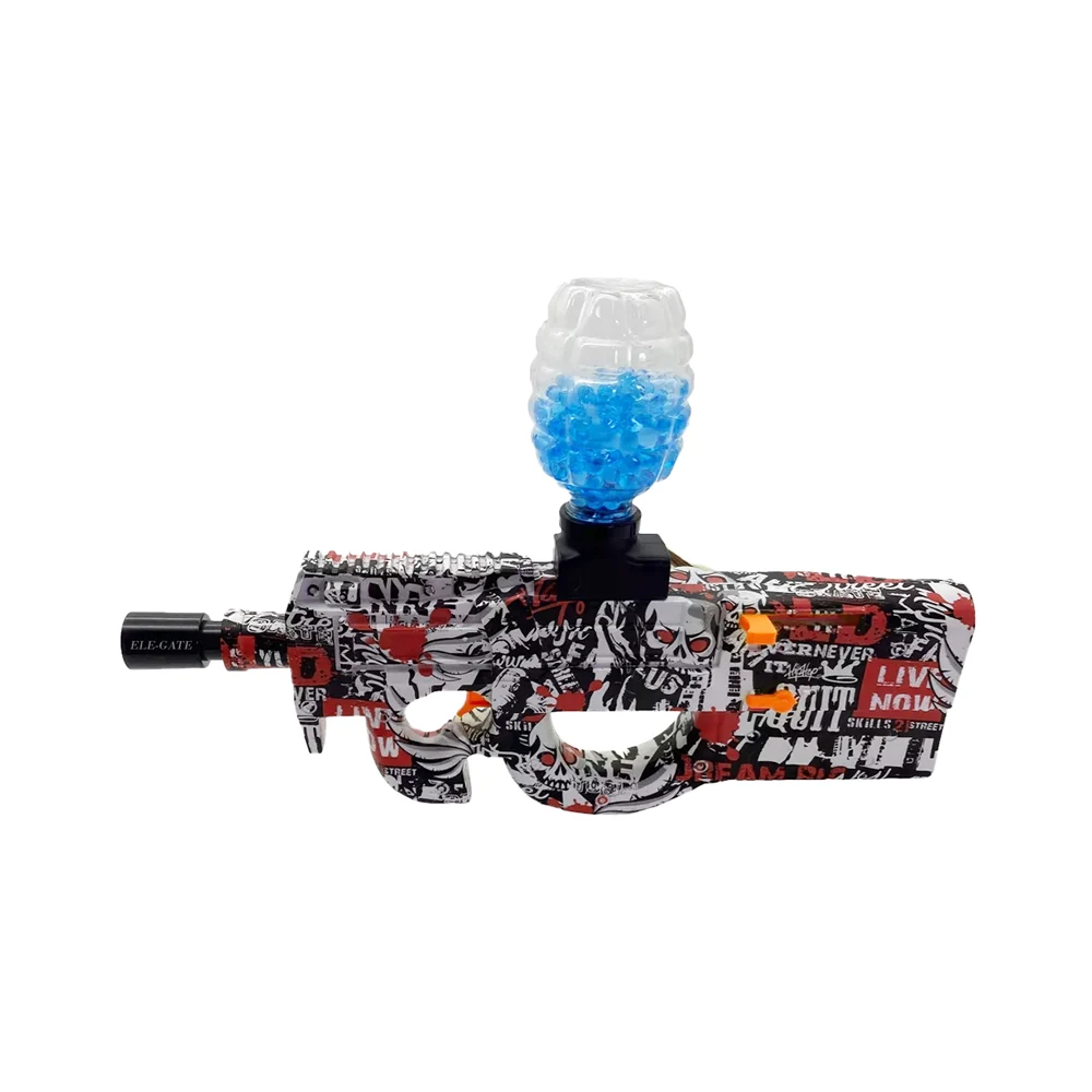 Ametralladora automática blaster con balas de hidrogel, variedad de diseños / jug.g290