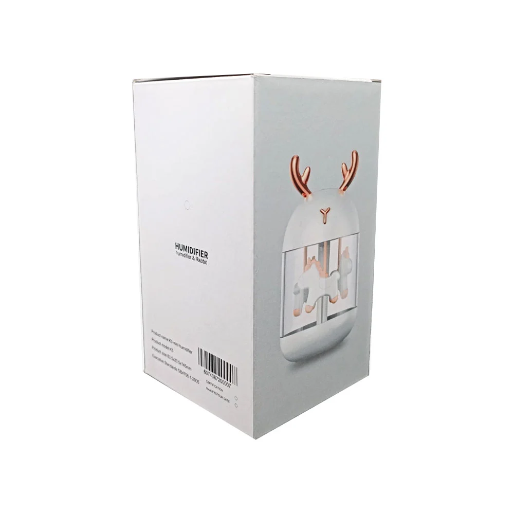 Humidificador con orejas de animal y figura de carrusel encapsulado, 83.5x83.5x145mm / humidifier / v5-k5