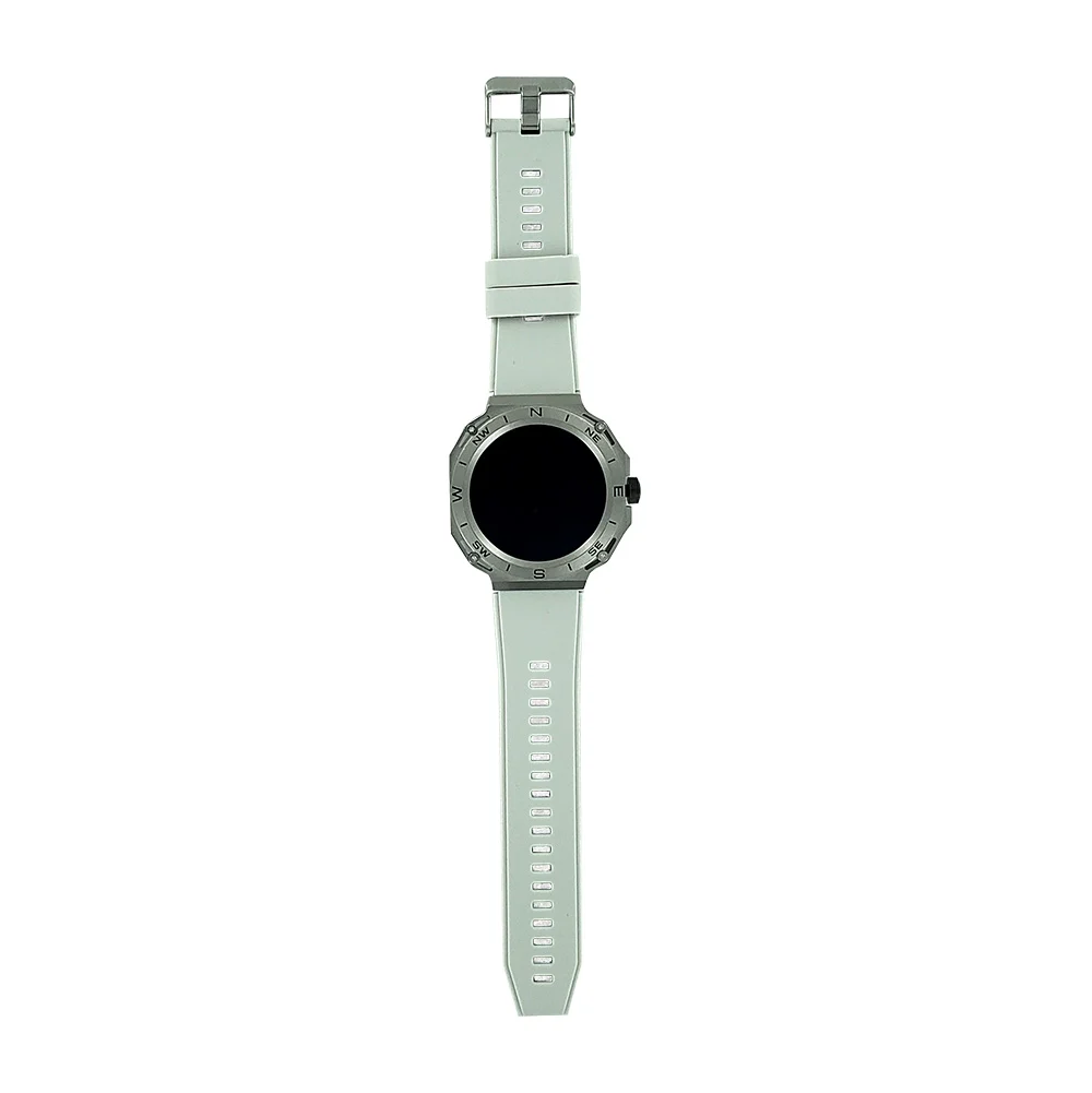 Smart watch redondo con correa de silicona y 2 case protectores metálicos, variedad de colores / v581