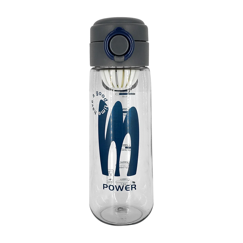 Botella de plástico transparente con filtro y capacidad máxima de 760ml, variedad de colores / m power / vaso-73