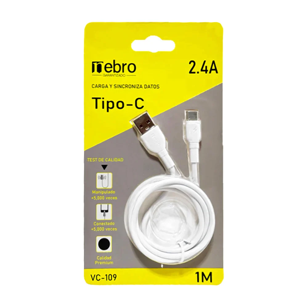Cable w&z con entrada tipo c de 1 me...