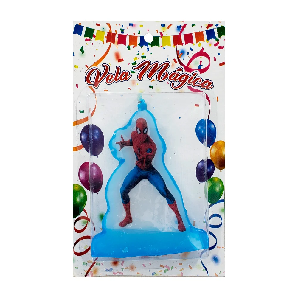 1pza Vela de cera para cumpleaños, variedad de personajes / vela mágica