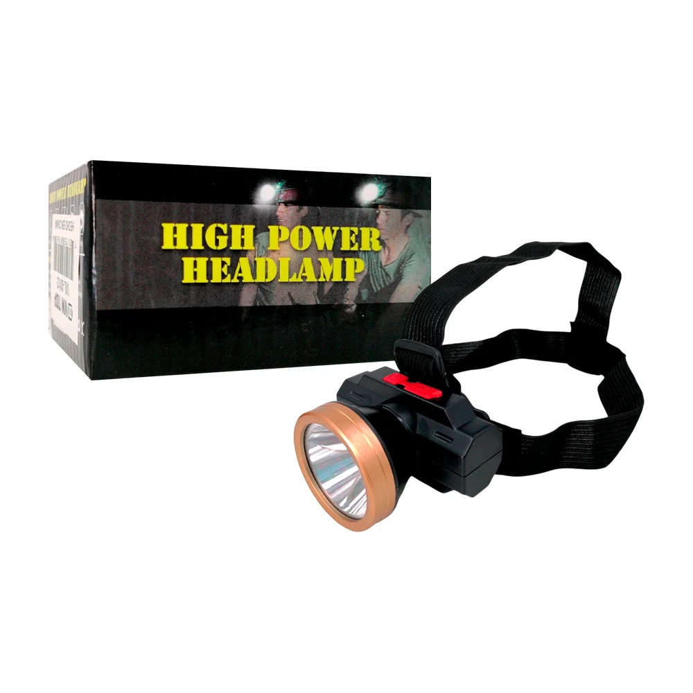 1pza Linterna colgante de estilo minero, con modos variados de iluminación y banda elástica ajustable, variedad de funciones / high power headlamp