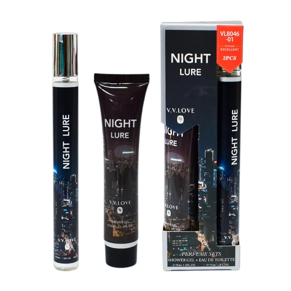 Kit gel de ducha + fragancia night lure para hombre, 35ml / vl8046-1