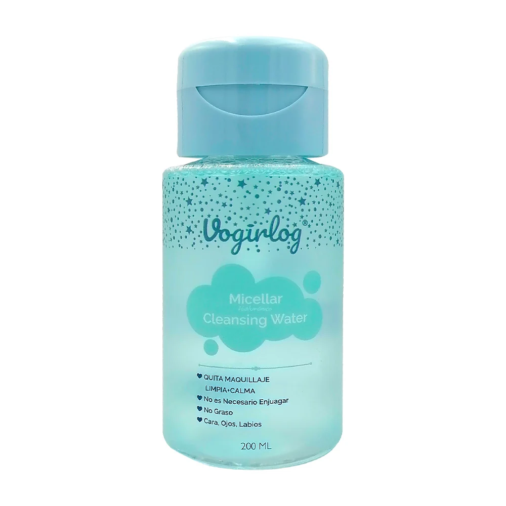 Agua limpiadora desmaquillante con ácido hialurónico, 200ml / vogirlog / micellar cleansing water / 680349