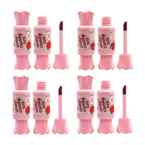 1pza Brillo labial tinta con sabor y aroma en forma de dulce 10ml, va…
