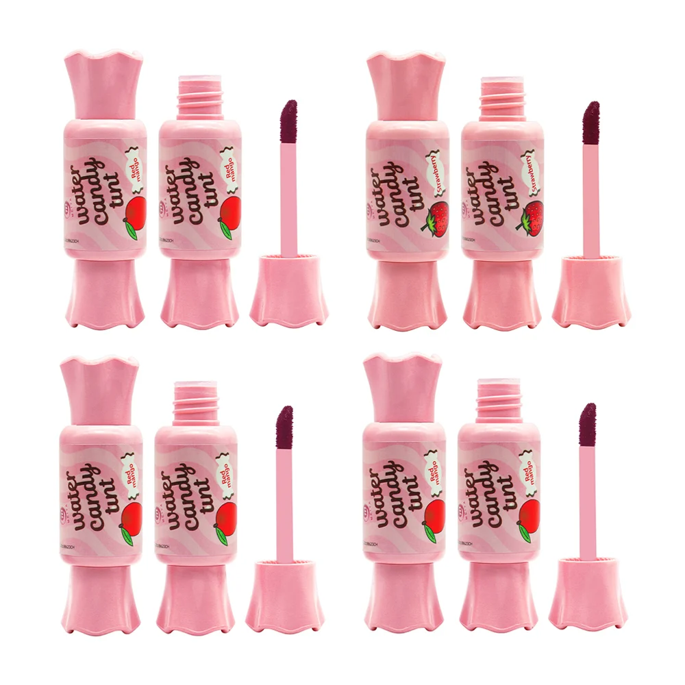 1pza Brillo labial tinta con sabor y aroma en forma de dulce 10ml, variedad de sabores / water candy tint