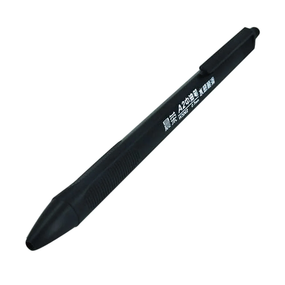 1pza Pluma bolígrafo retráctil color negra con punta 0.7mm / a2 / c-283-127