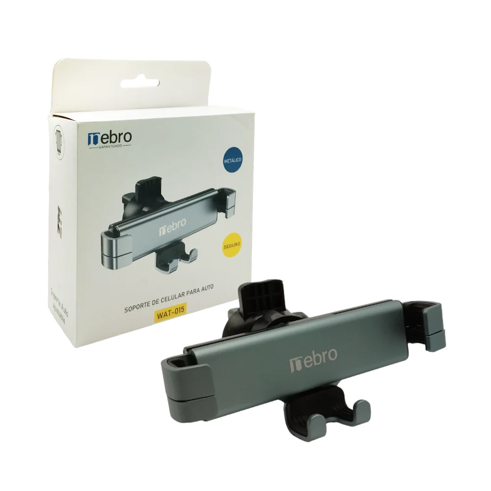 Soporte metálico de celular con bloqueo de 6 garras para automóvil / nebro / wat-015