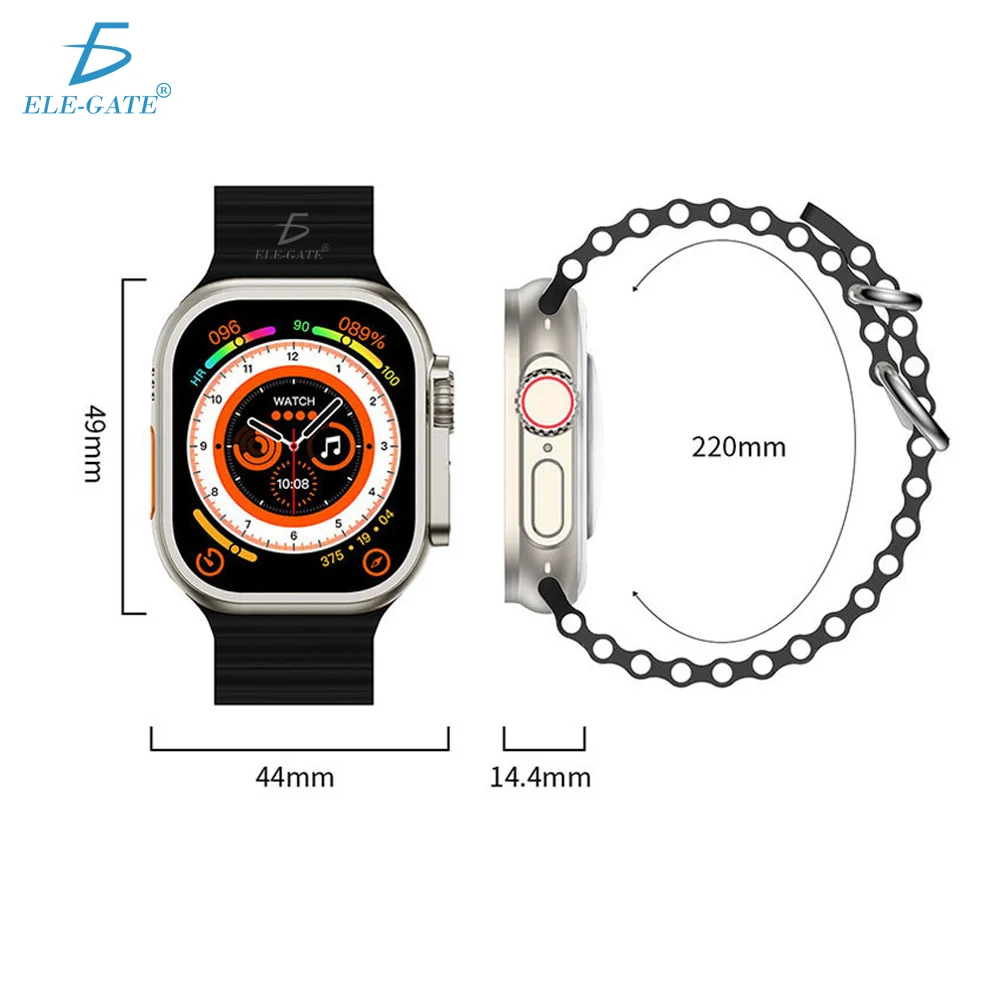Smart watch / reloj inteligente con medición de ritmo cardiaco, registro de ejercicio, gps, modo sueño, impermeable y llamada entrante, variedad de colores / wch.s8u