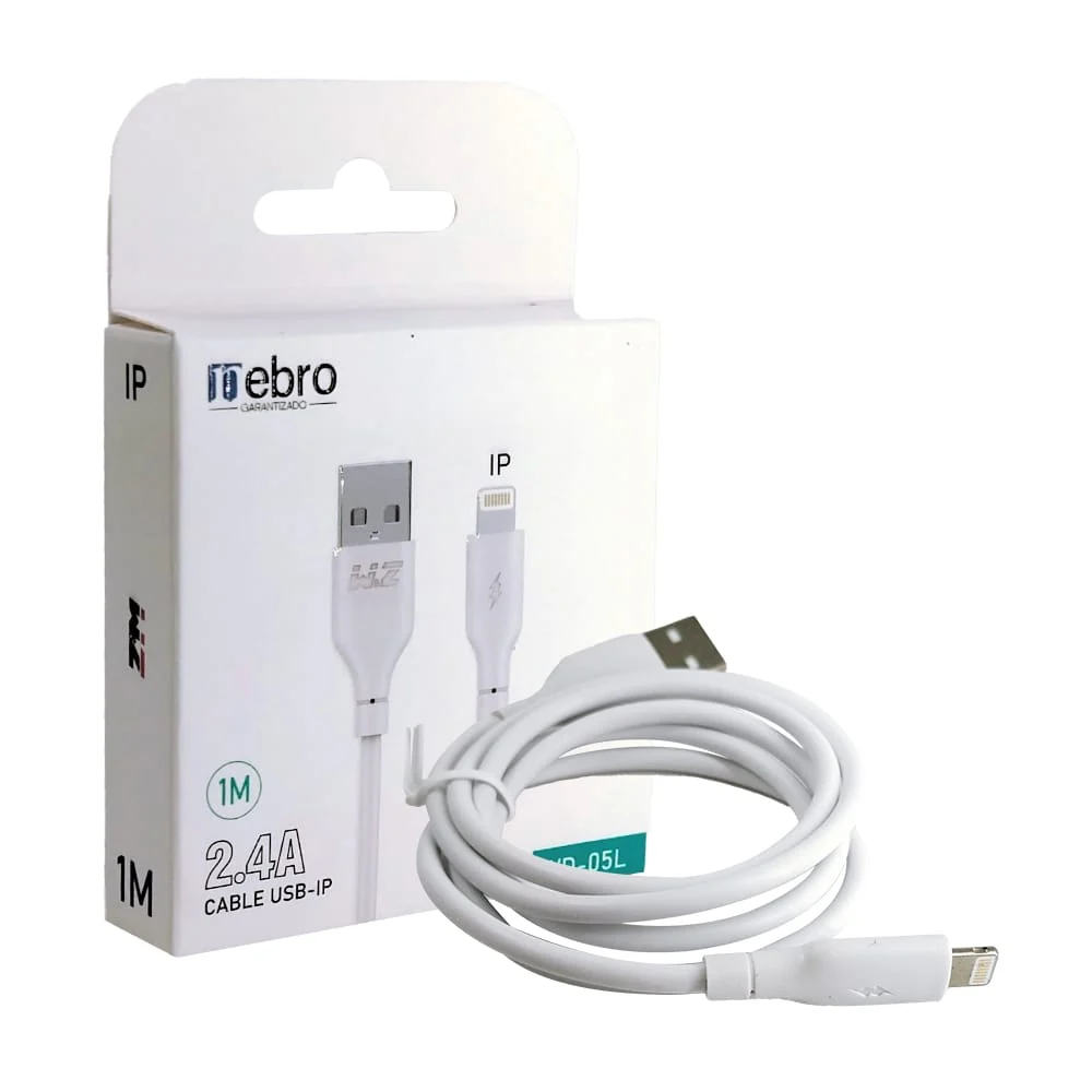Cable para carga w&z usb a lightning o de usb-c a ligthning de 1 metro, variedad de colores / nebro / wd-05tl / 5046378 / 5046330 / wd-052