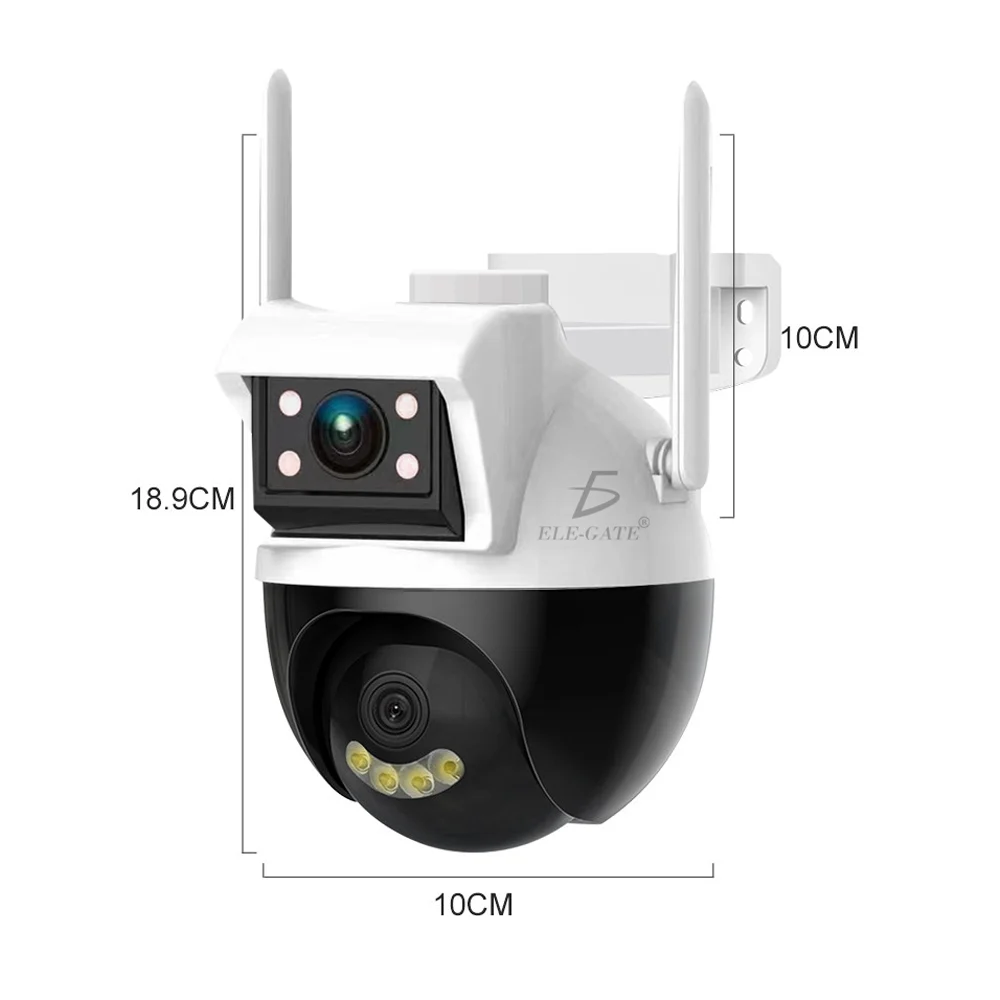 Cámara de seguridad para exteriores ip 2k de 4mp impermeable con wifi / web.71