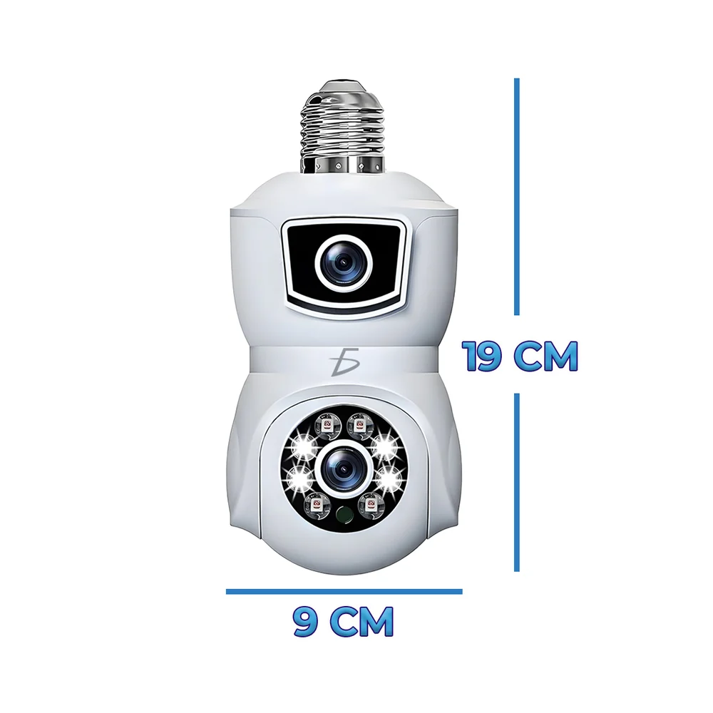 Cámara de seguridad de 4 megapíxeles tipo foco con socket