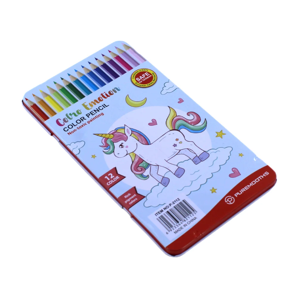 Estuche metalico con 12 colores hexagonales puremooths / p-2112