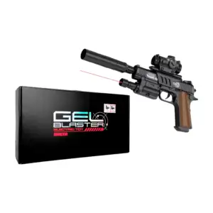 Pistola de hidrogel tipo m1911 eléctrica y manual color negra con acc…