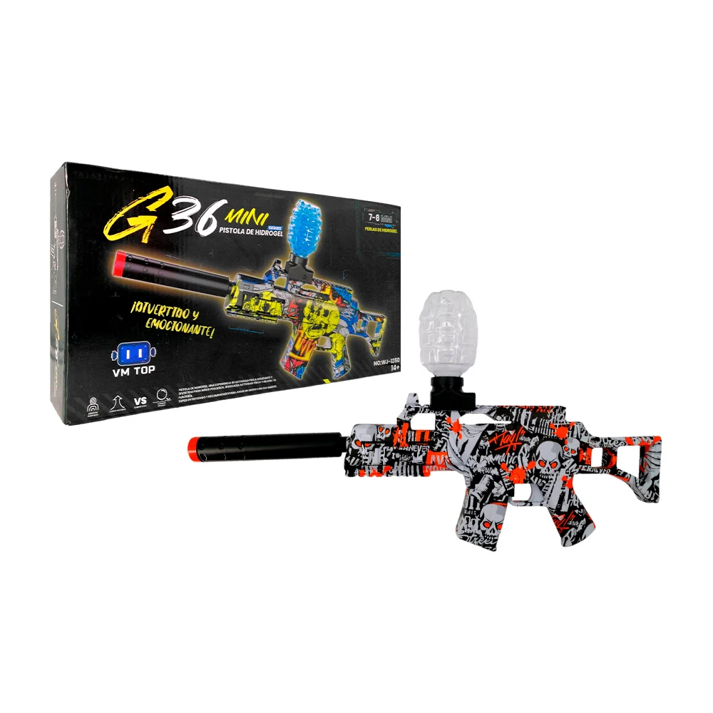 Pistola / rifle g36 mini de juguete vm top, con diseño de graffiti / g712-5