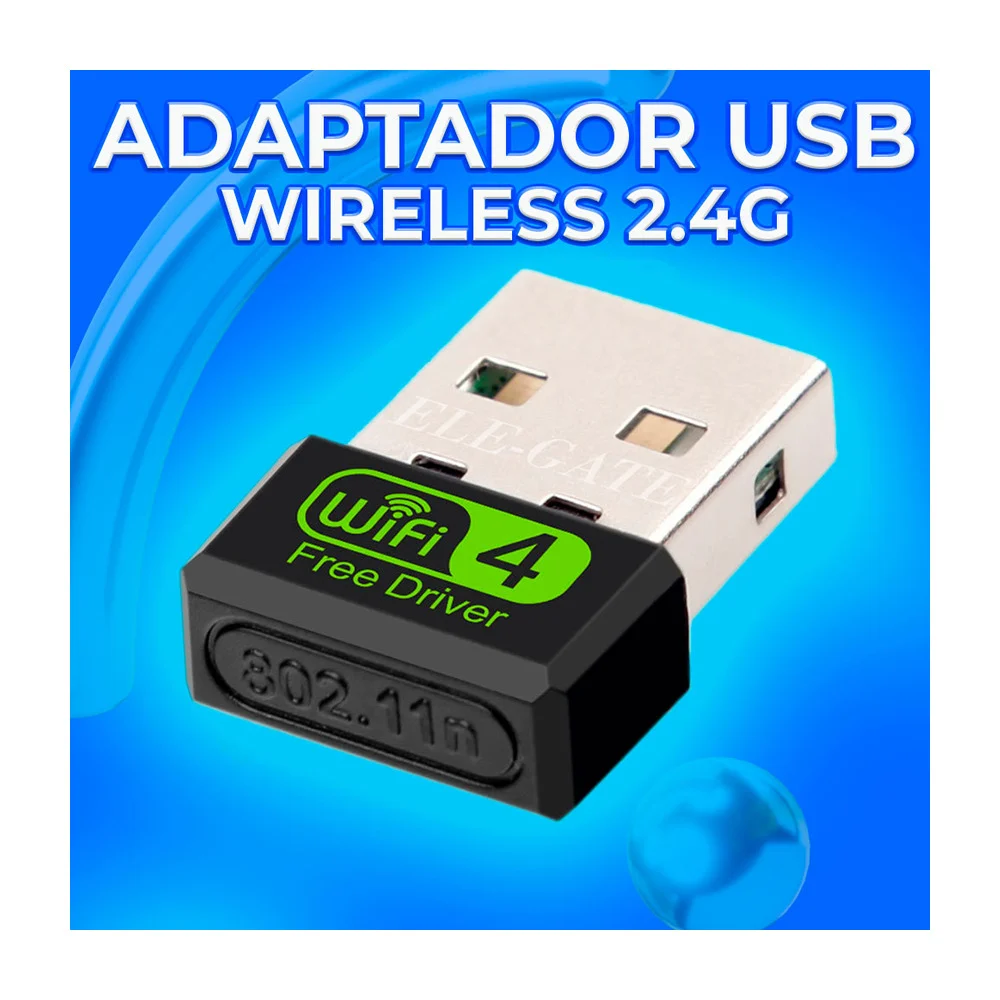 Adaptador inalámbrico usb2.0 wifi de 150mbps 100m 2.4ghz / wl.06d