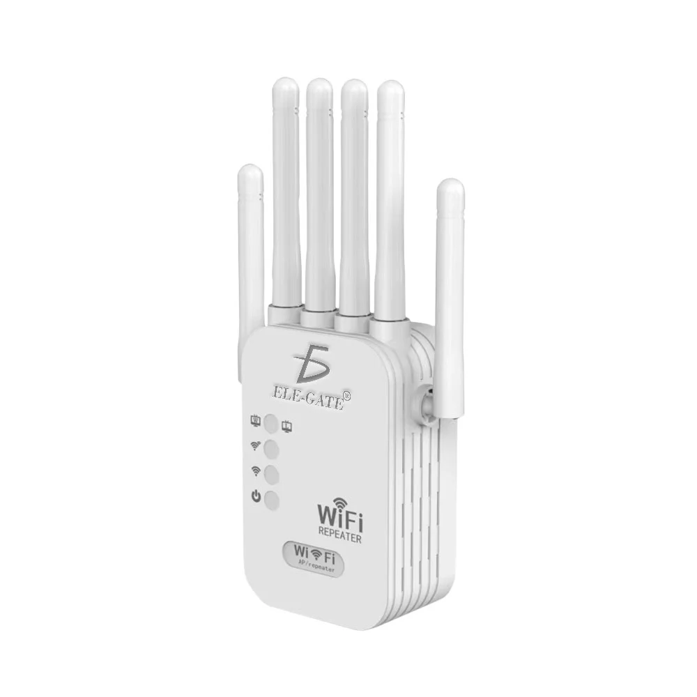 Repetidor extensor de señal wifi de 1200 mbps con 6 antenas y tecnología dual-band 2.4ghz + 5ghz / wl.35