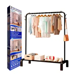 Organizador rack multifuncional para ropa 80x44x150cm, variedad de co…