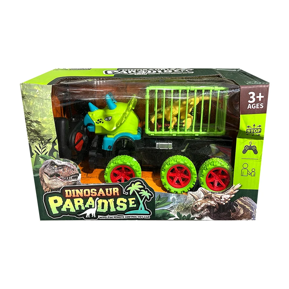 Carro dinosaurio de juguete con 6 ruedas y transportador con dinosaurio, variedad de modelos / wjc-176