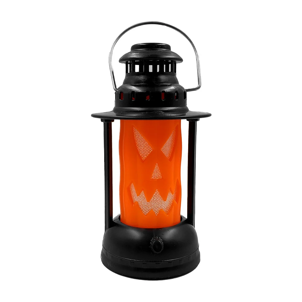 1pza Mini lámpara tipo candelabro de luz cálida con diseño de calabaza para decoración de halloween, 6x13.5cm / x-725