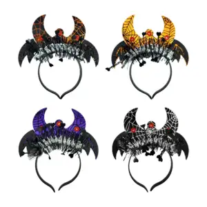 Diadema para el cabello con diseño de telaraña, escarcha con corazone…